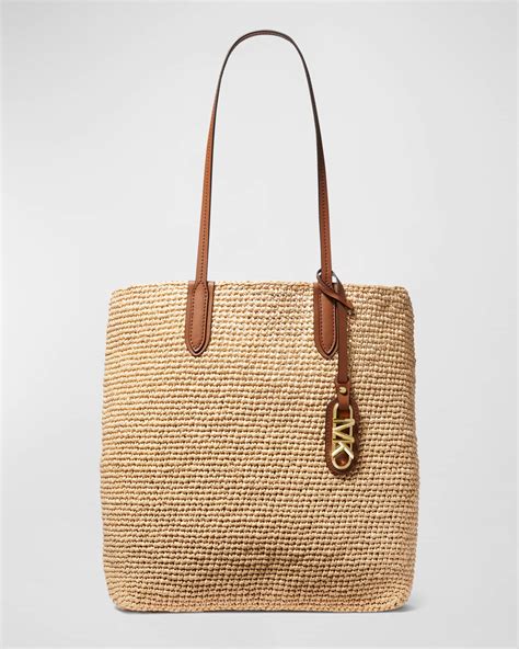 michael kors straw bags|michael kors north south tote.